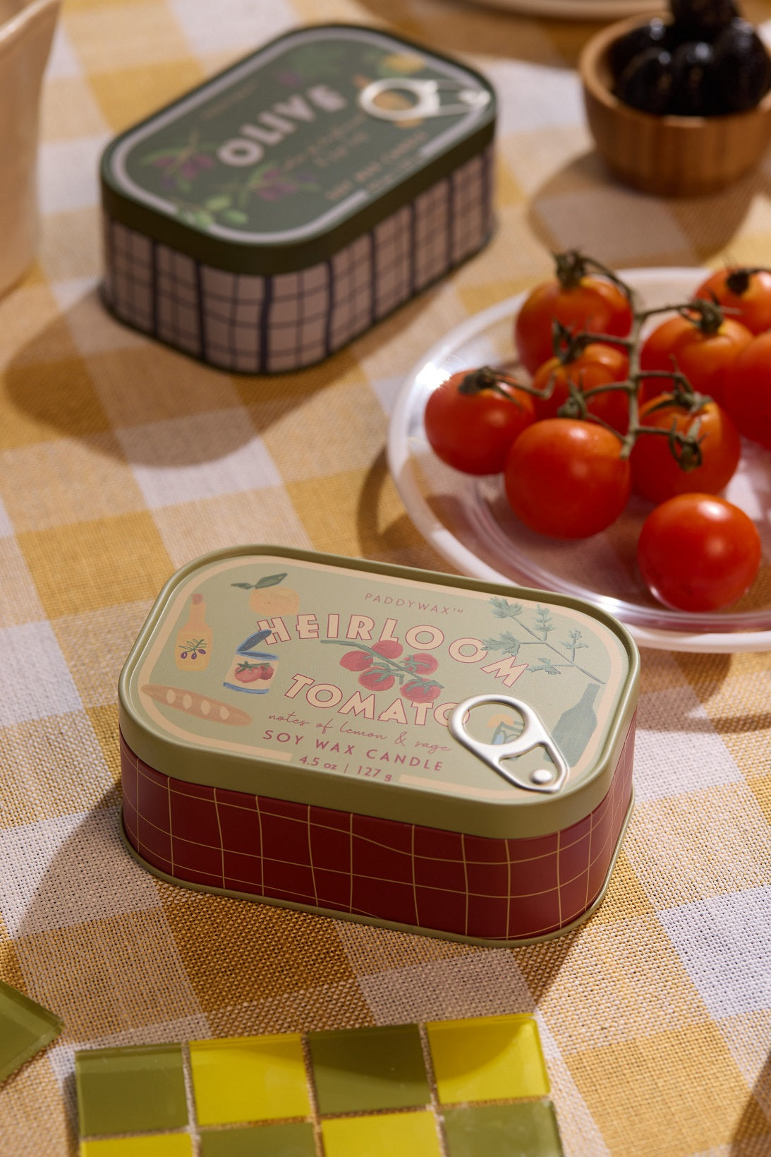 Bistro Tomato Φυτικό Κερί 127gr σε μεταλλικό δοχείο-κονσέρβα
