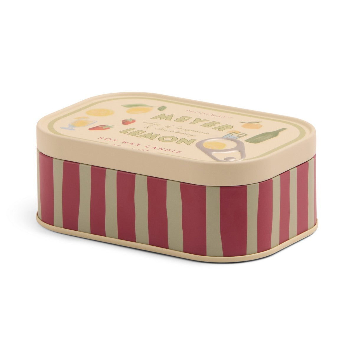 Bistro Lemon Φυτικό Κερί 127gr σε μεταλλικό δοχείο-κονσέρβα