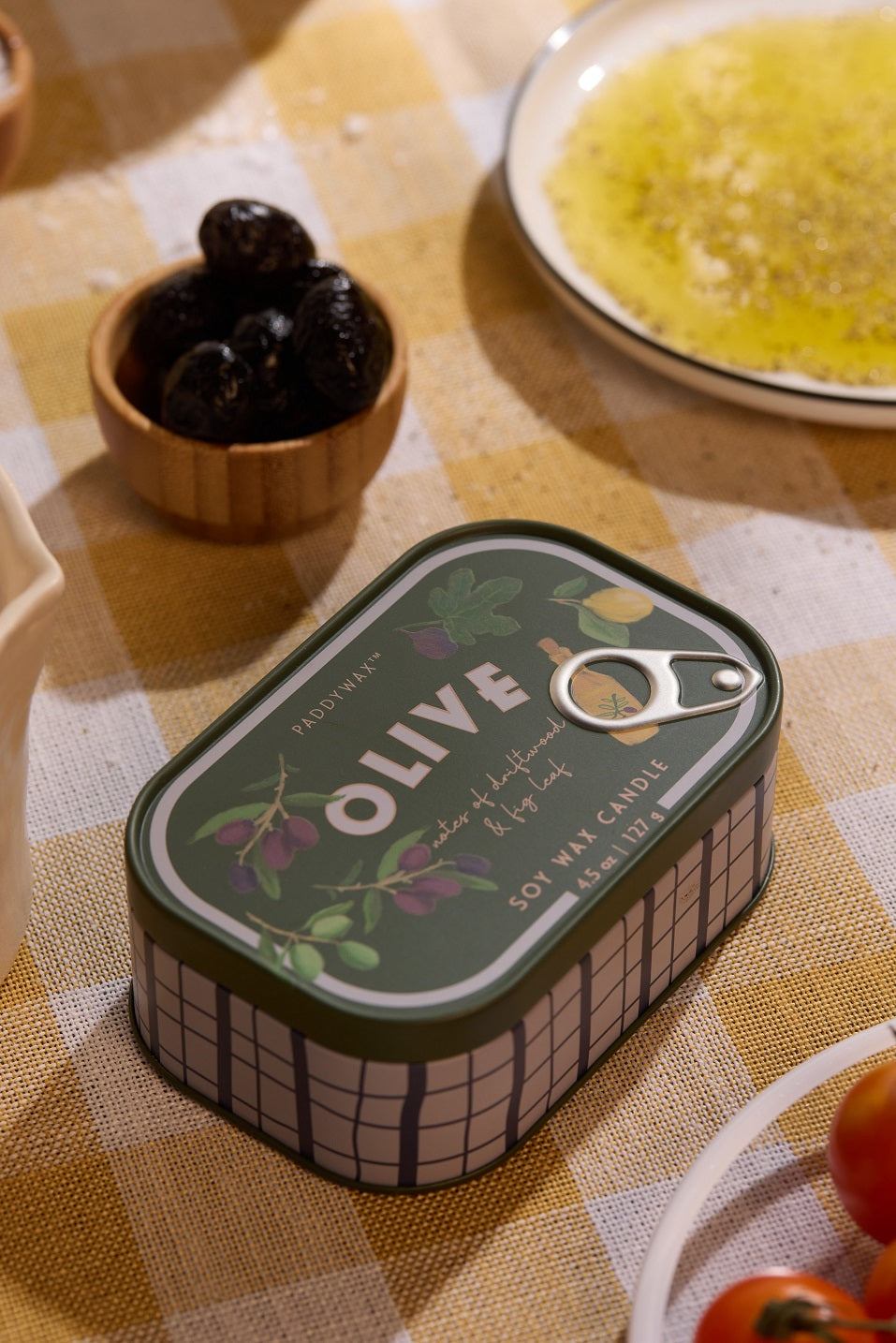 Bistro Fig & Olive Φυτικό Κερί 127gr σε μεταλλικό δοχείο-κονσέρβα