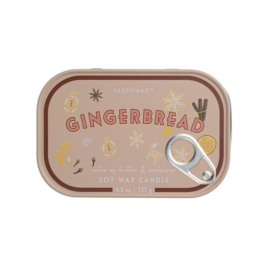 Bistro Gingerbread Φυτικό Κερί 127gr σε μεταλλικό δοχείο