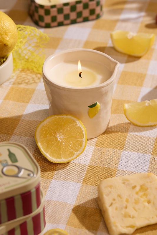 Bistro Lemon Φυτικό Κερί 226gr σε κεραμικό δοχείο