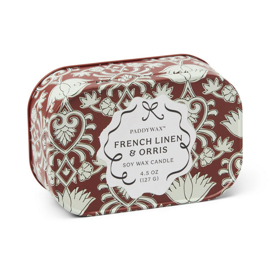 Cherie French Linen & Orris Φυτικό Κερί 127gr σε μεταλλικό δοχείο-κονσέρβα