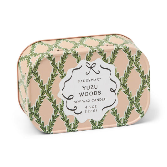 Cherie Yuzu Woods Φυτικό Κερί 127gr σε μεταλλικό δοχείο-κονσέρβα
