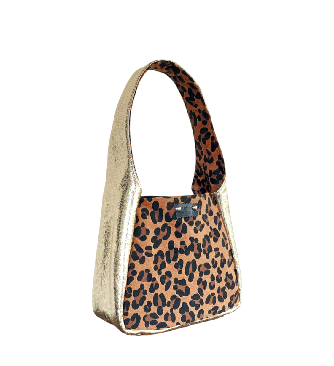 GOLD SNAKE & LEOPARD ALISSA HANDBAG
