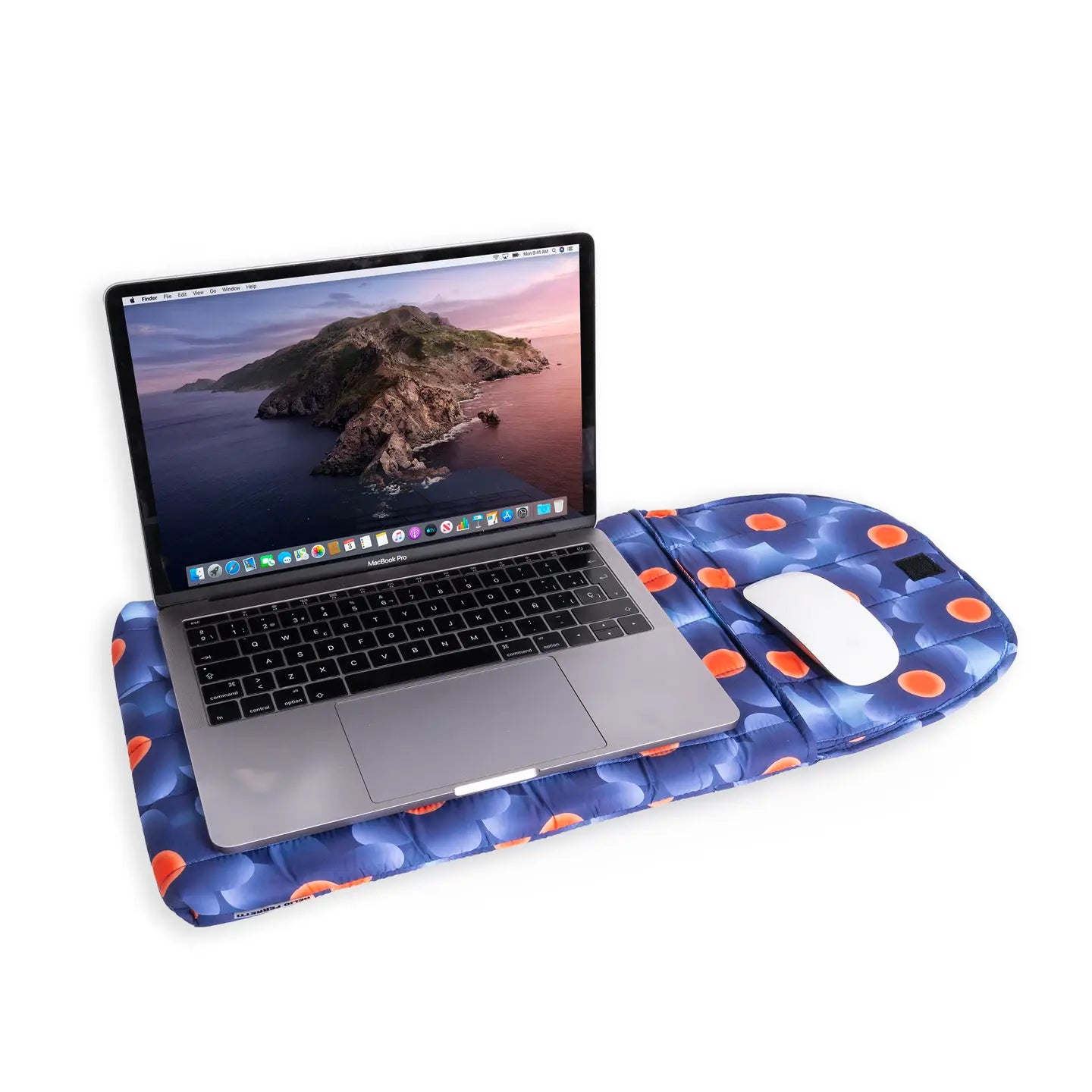 FLORAL PUFFY LAPTOP CASE BLUE 15"