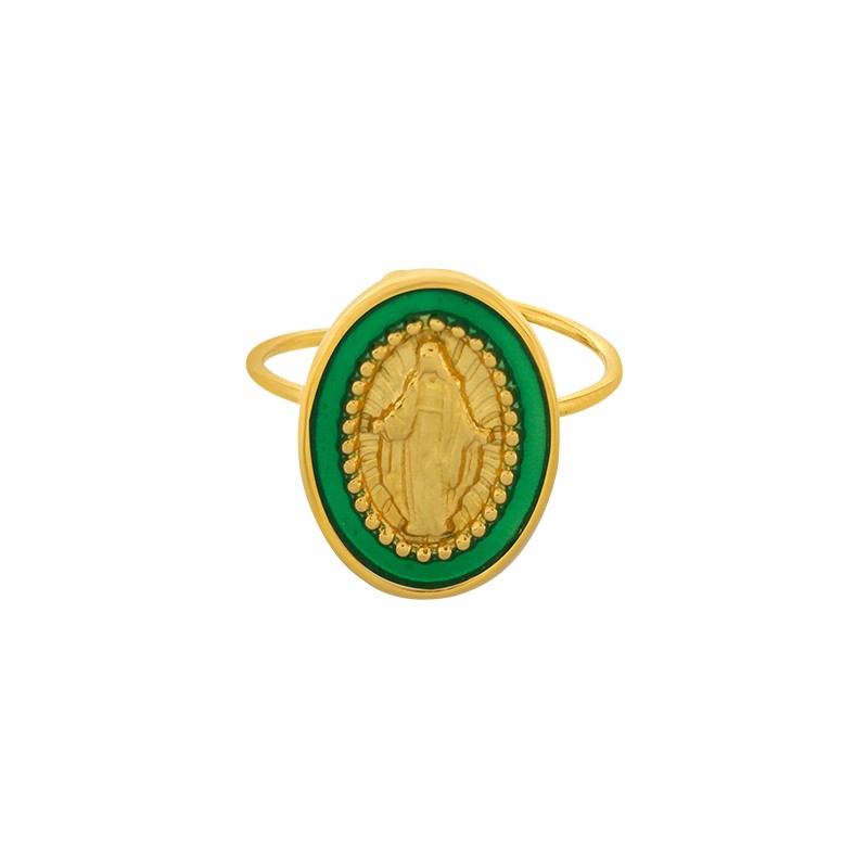 Ατσάλινο δαχτυλίδι Οβάλ Jesus