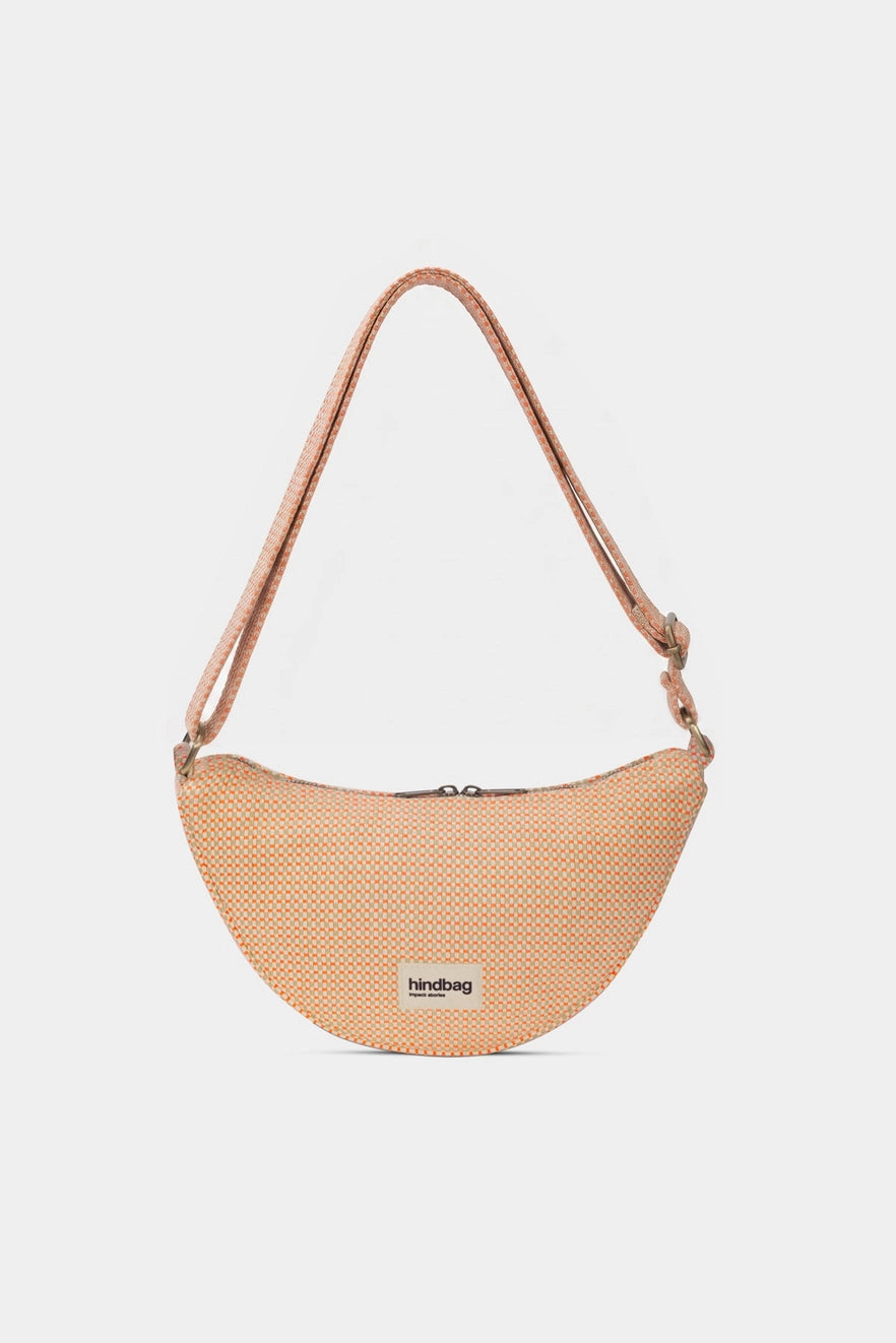 Andrea Woven Crossbody in Coral