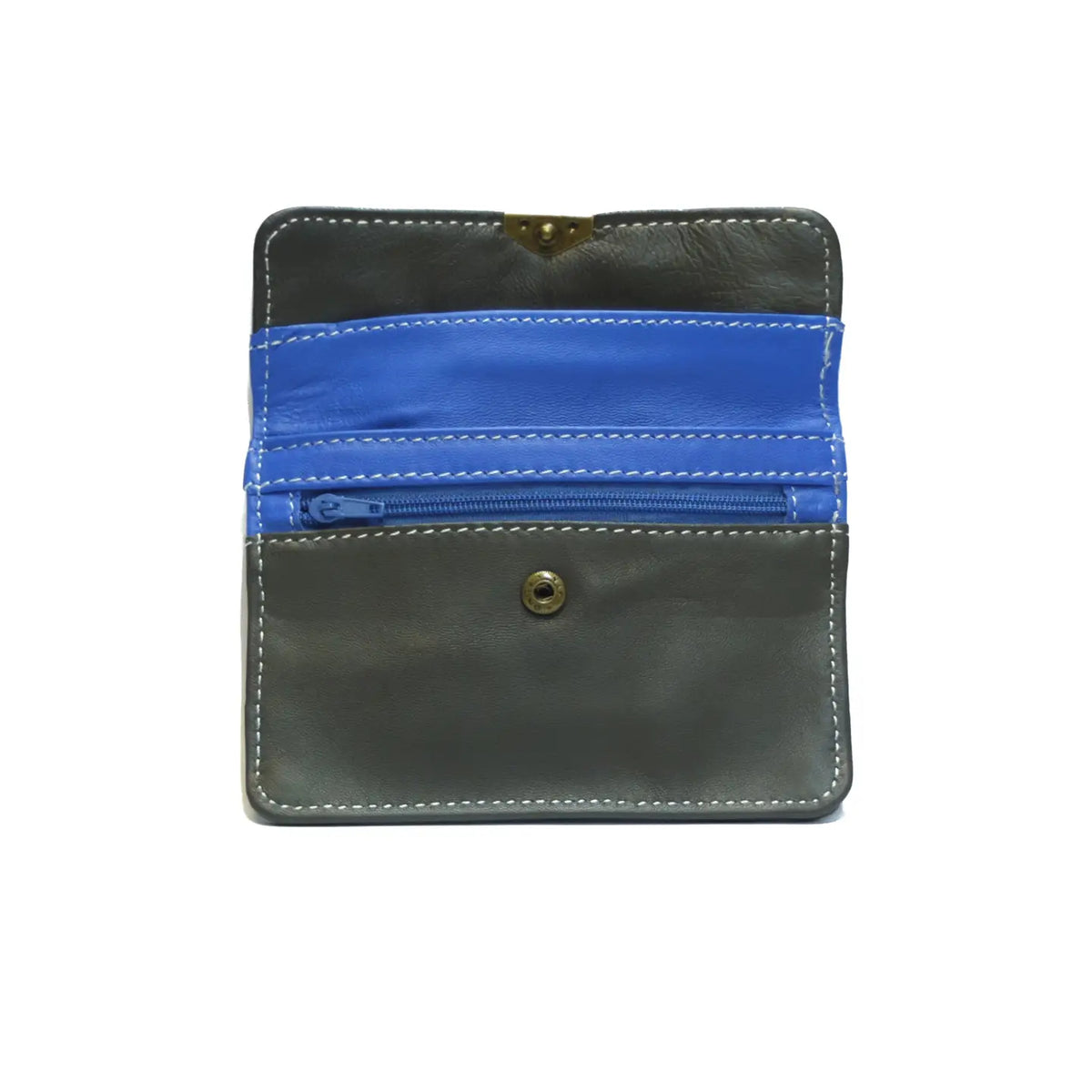 Multi-Colour and Pocket Leather Purse - Mini