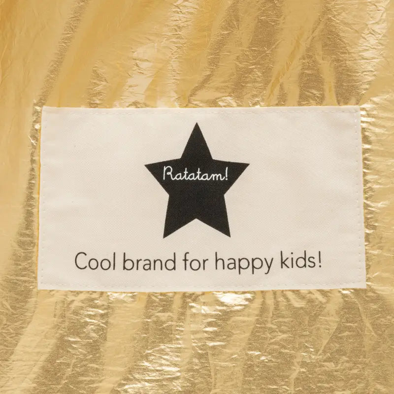Shiny Metallic Tote Bag - Gold