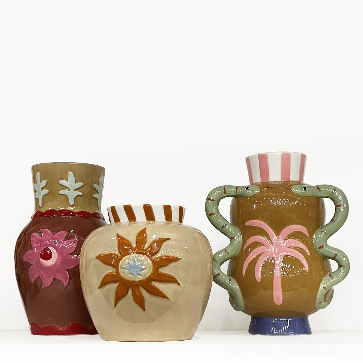 Beige Sun Vase 14.6cm