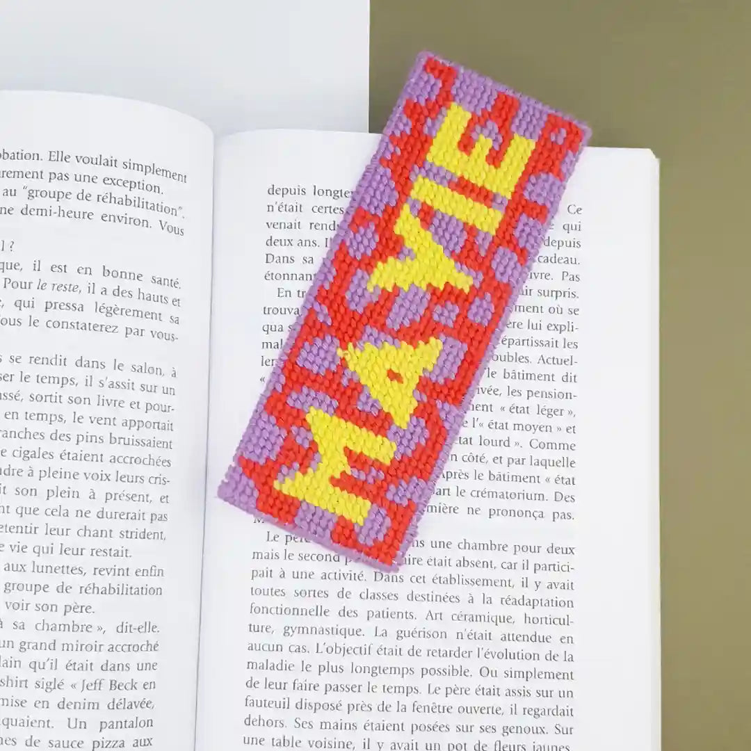 Needlepoint Kit - Bookmark - Ma Vie