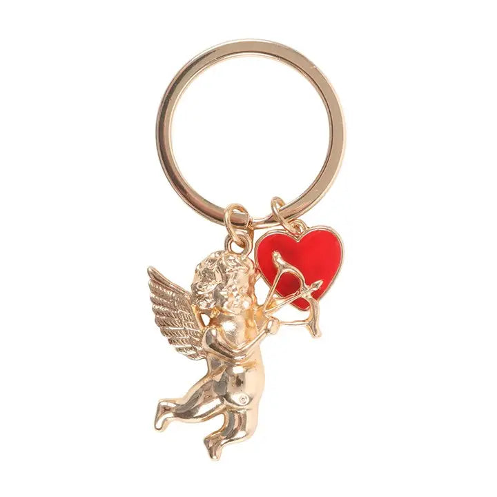 Cupid's Delivery Valentine's Day Cherub Keyring