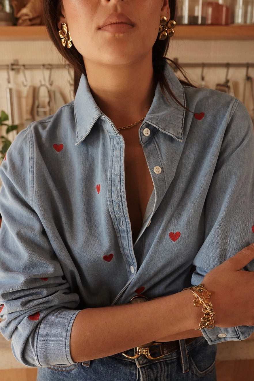 Jean Hearts Shirt