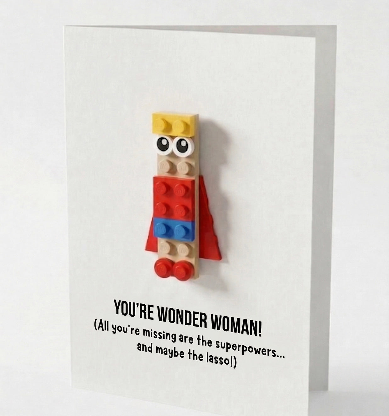 Postcard Lego "Wonder Woman"