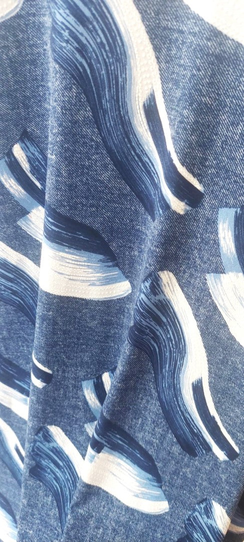 JERSEY BLUE MINI DRESS