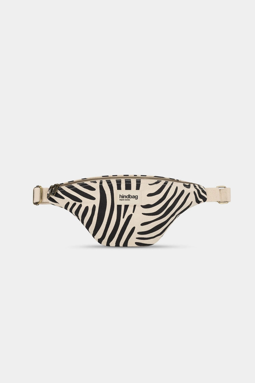 Olivia In Cream Zebra Belt Bag