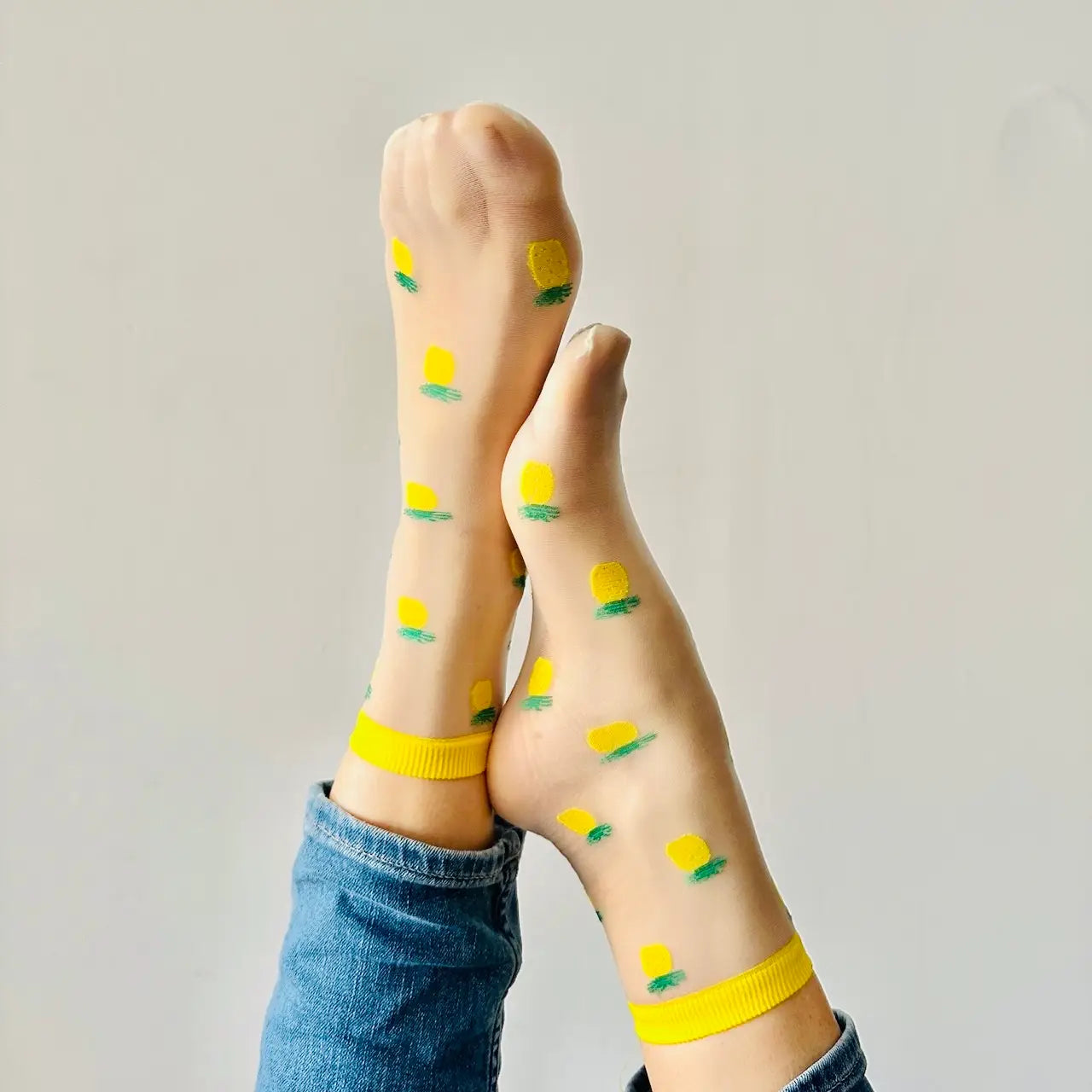 Pineapple Transparent Sock