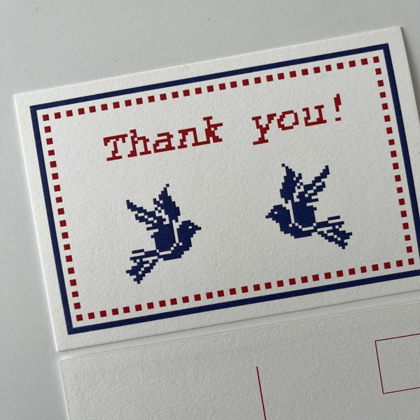 Κάρτα αλληλογραφίας «thank you»