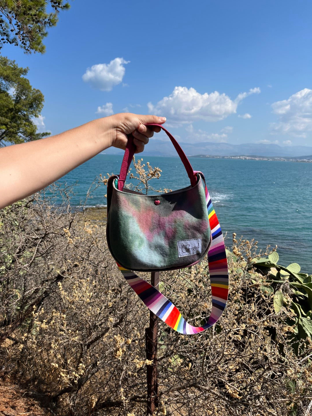 TIE DYE SWEETHEART MINI BAG