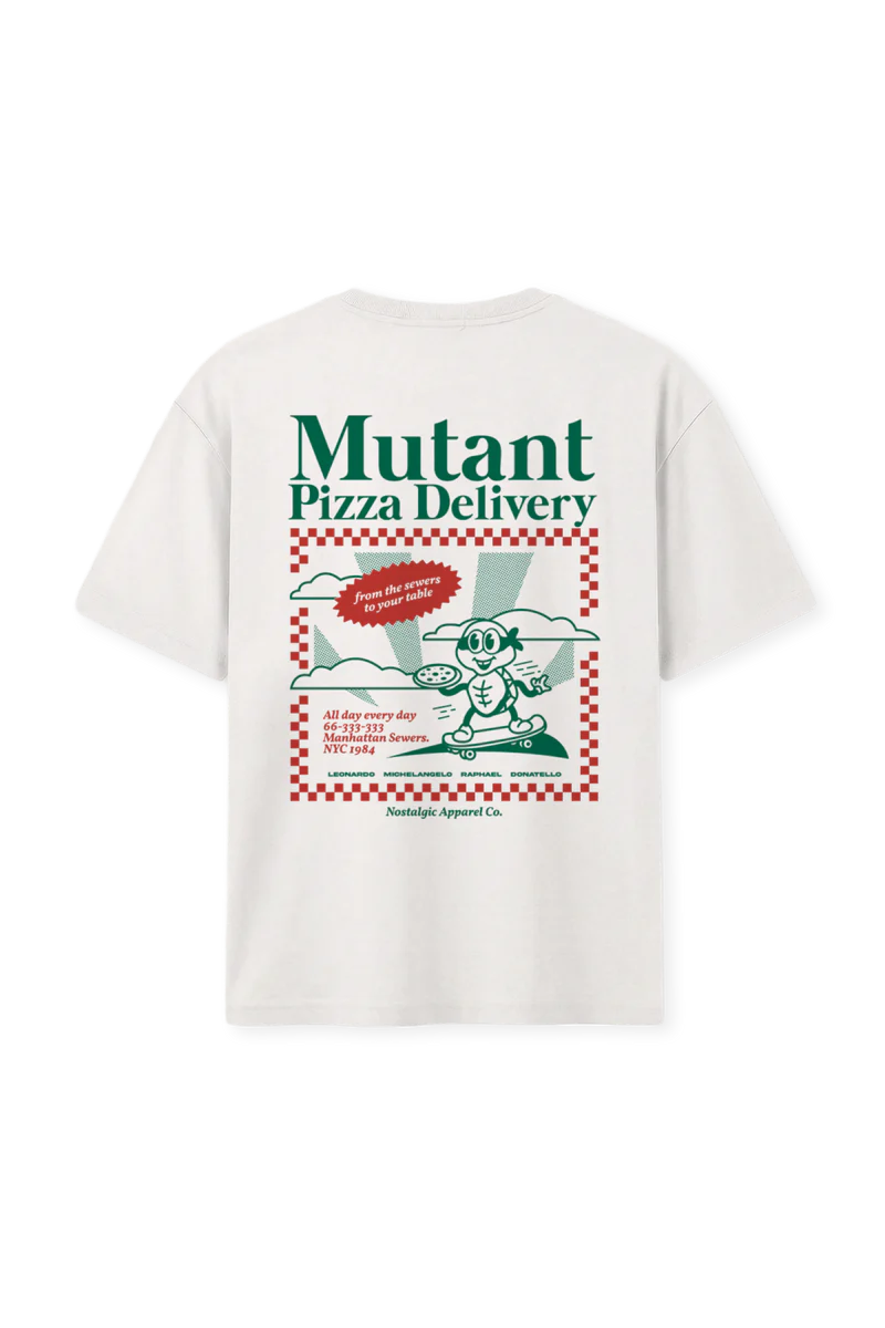 Mutant Pizza Delivery | OffWhite Tee