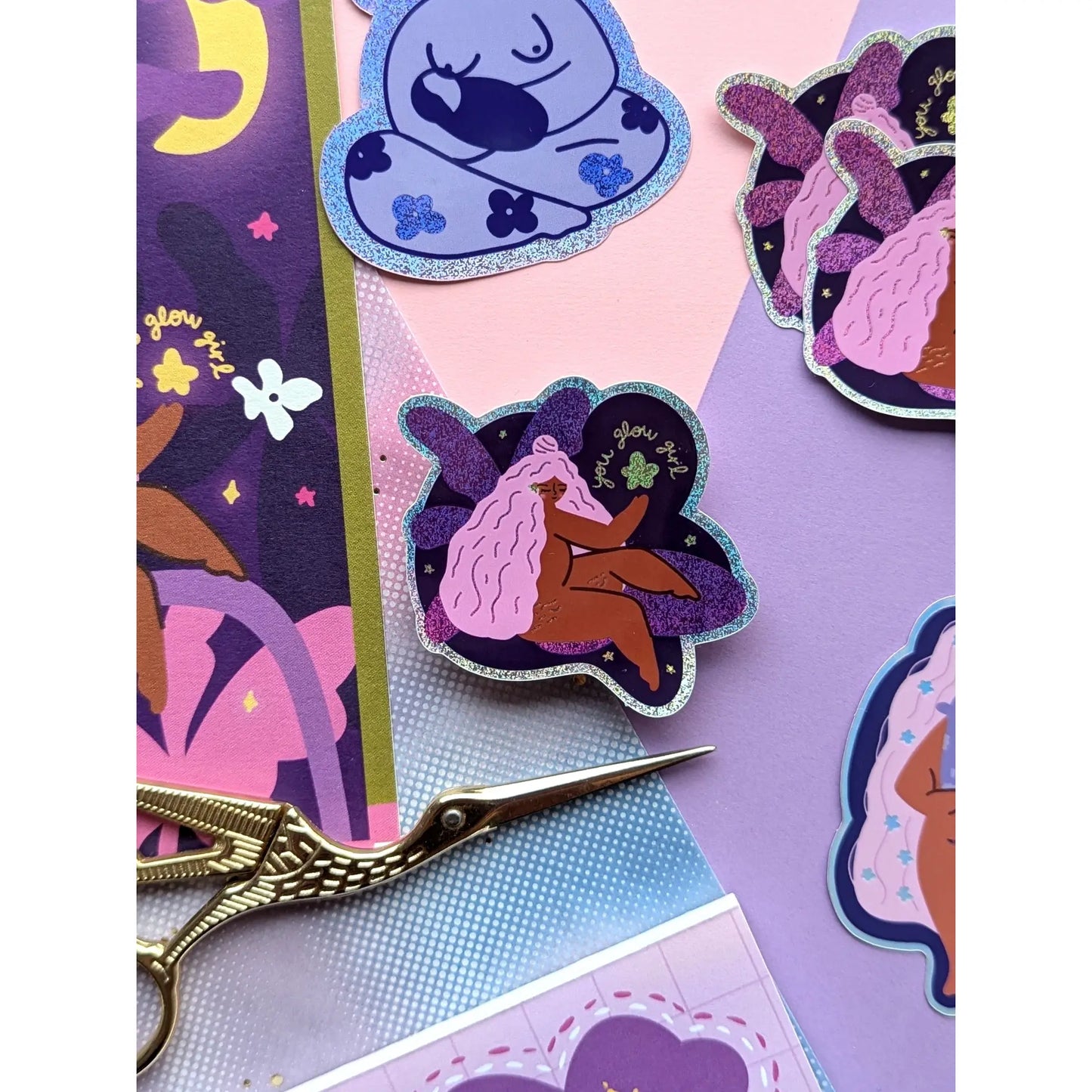 You Glow Girl Sticker