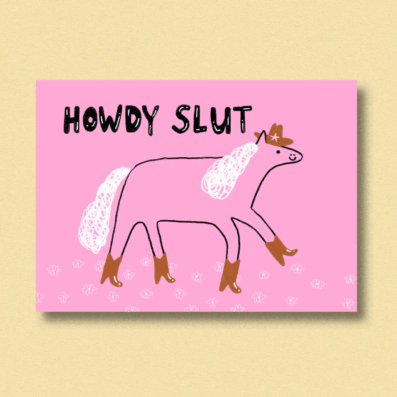 Postcard "Howdy"