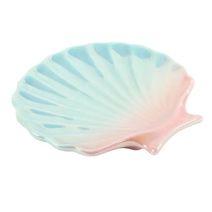Iridescent Shell Coastal Mini Trinket Dish