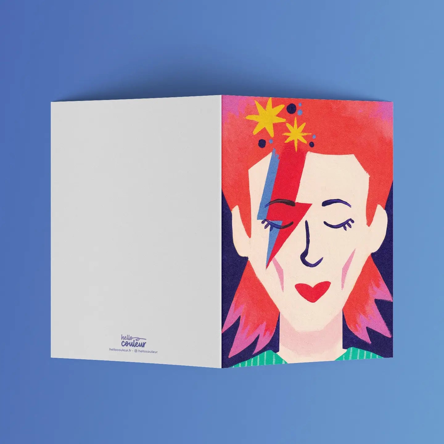 Bowie Folded Card