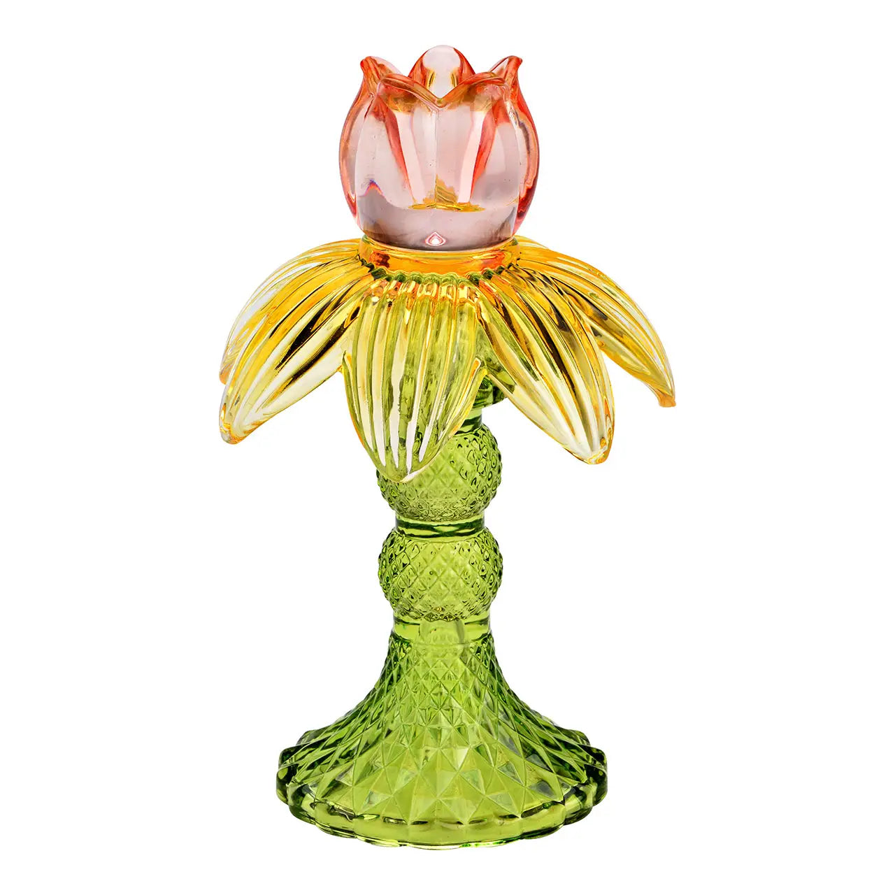 Tulip Glass Candle Holder 11x17x11cm