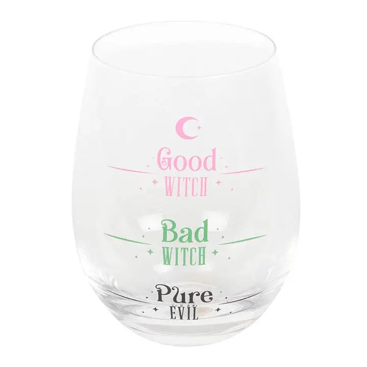 Good Witch, Bad Witch Stemless Glass