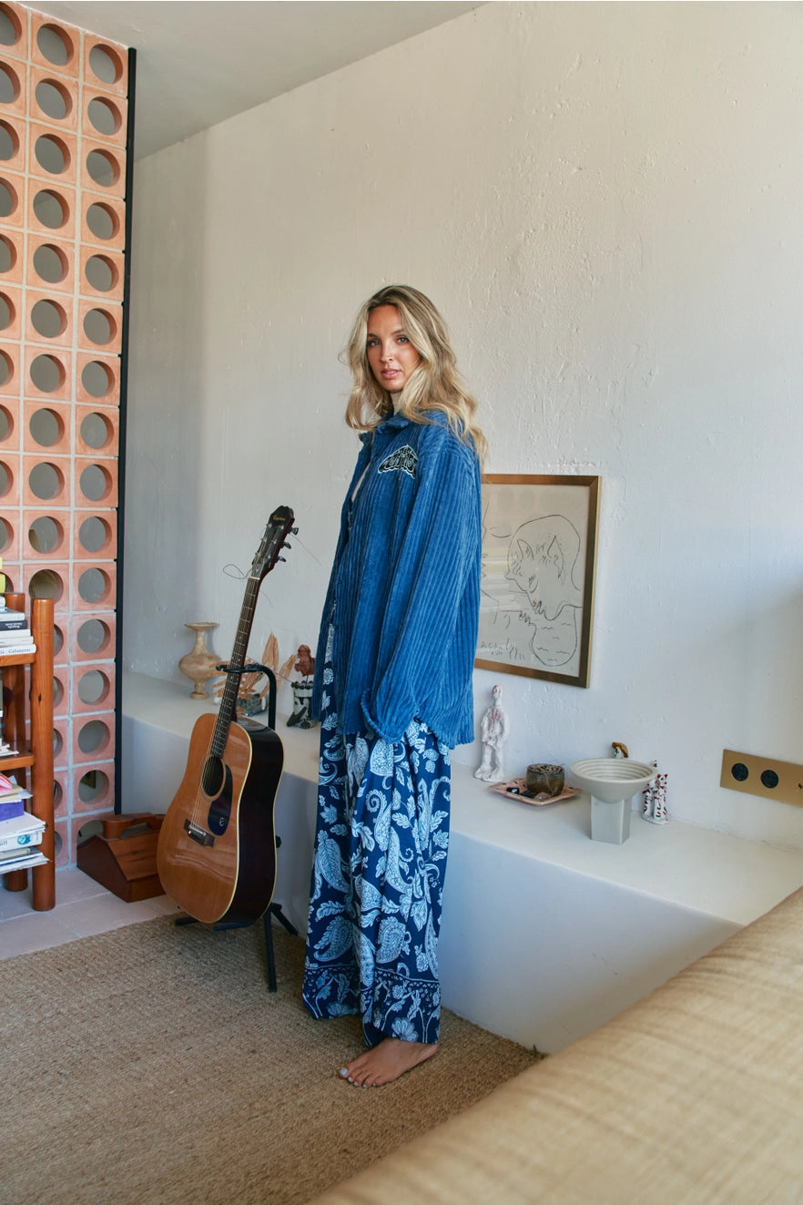 Texas Blue Cord Shirt Jacket