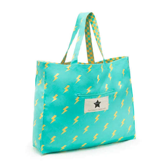 Le Grand Cotton Lightning Tote - Blue