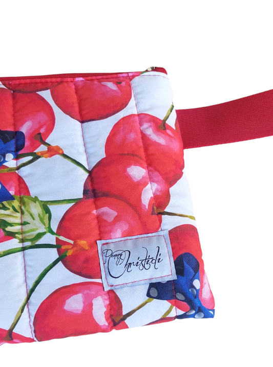 CHERRY ZIPPER POUCH