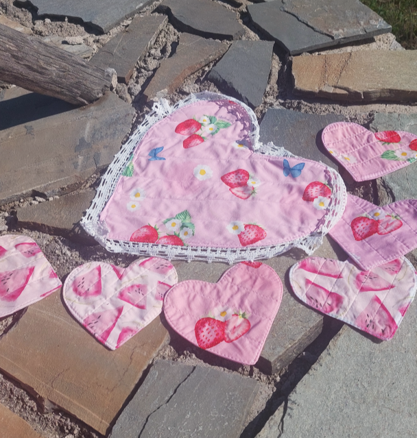FRUTTI HEARTS COASTERS SET OF 7