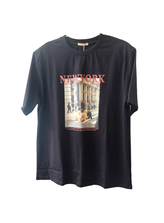 NEW YORK BLACK T-SHIRT