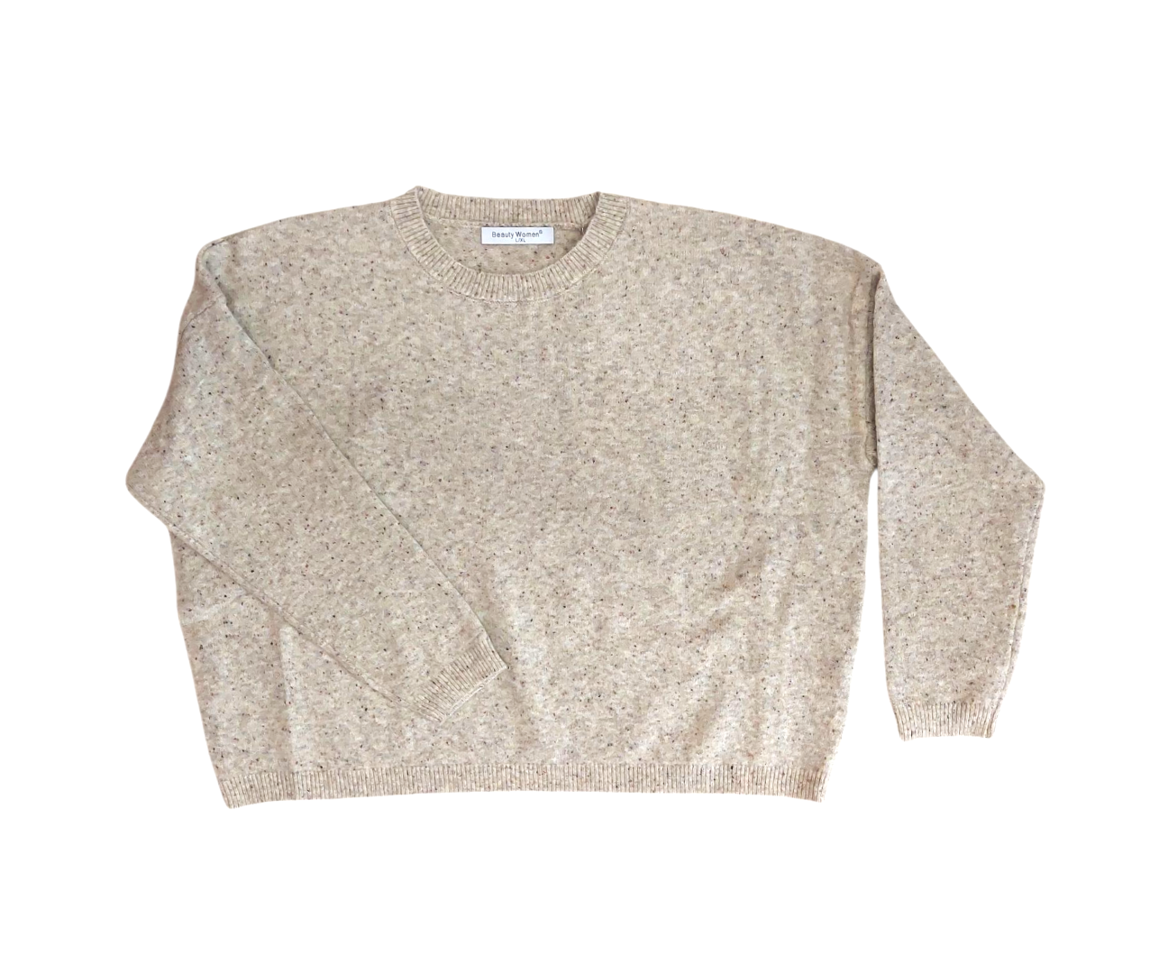 BEIGE BOX SWEATER