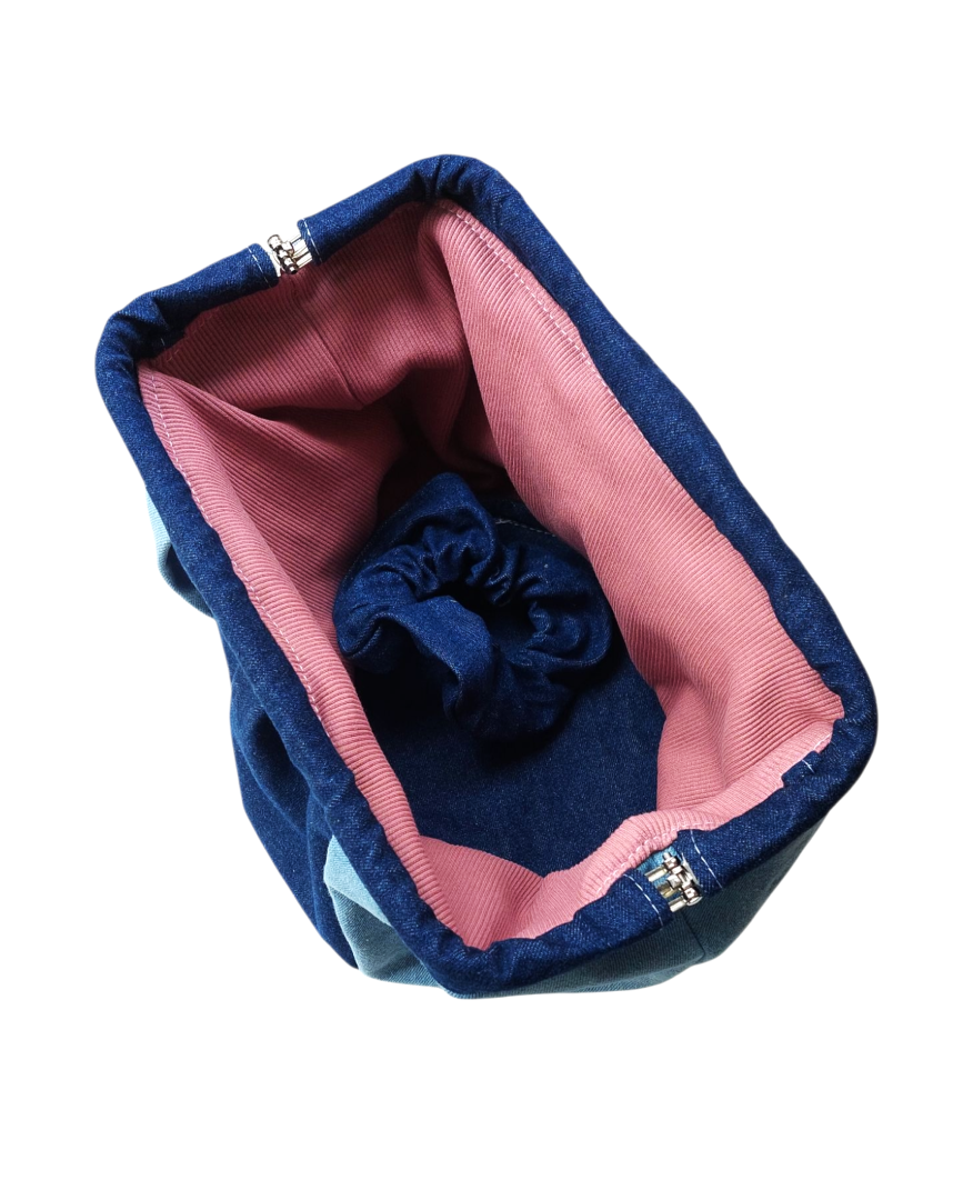 JEAN DUMPLING POUCH BAG - MEDIUM