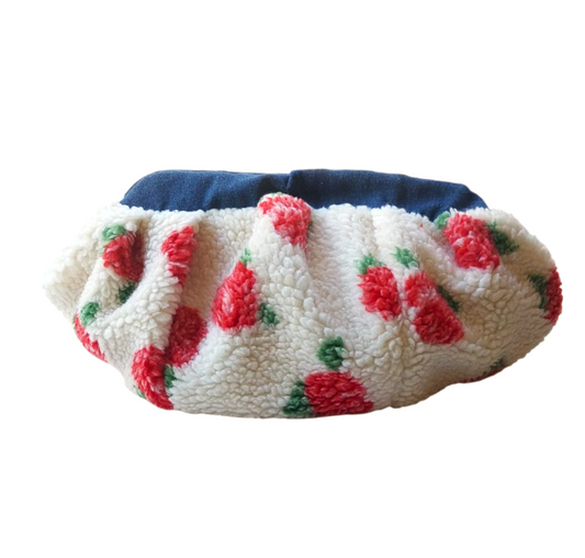 ROSES TEDDY DUMPLING POUCH BAG - MEDIUM