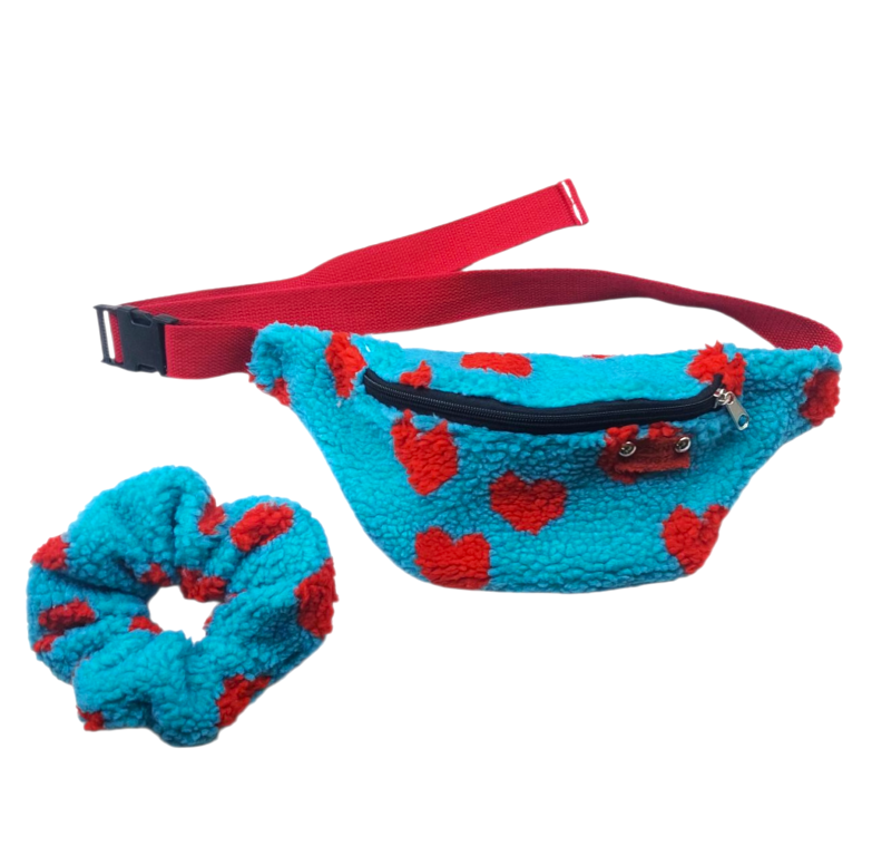 HEARTS TEDDY FANNY PACK