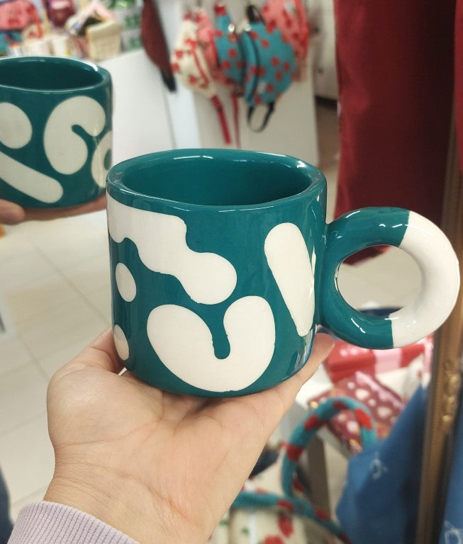 ΚΕΡΑΜΙΚΗ ΚΟΥΠΑ GREEN BLOBS XL 425ml