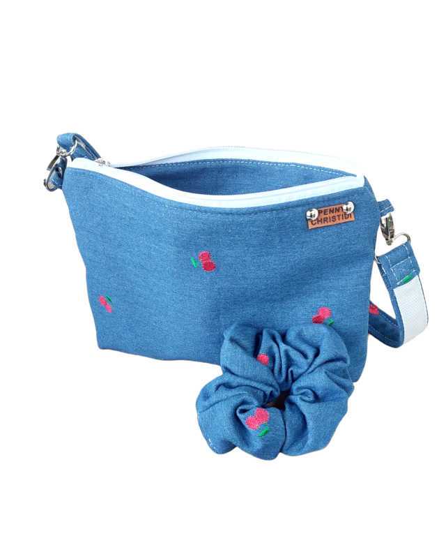 JEAN CHERRY LADY CROSS BODY POUCH BAG