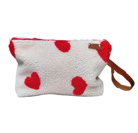 TEDDY HEARTS POUCH BAG