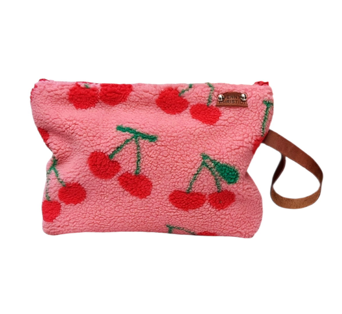 TEDDY CHERRY POUCH BAG
