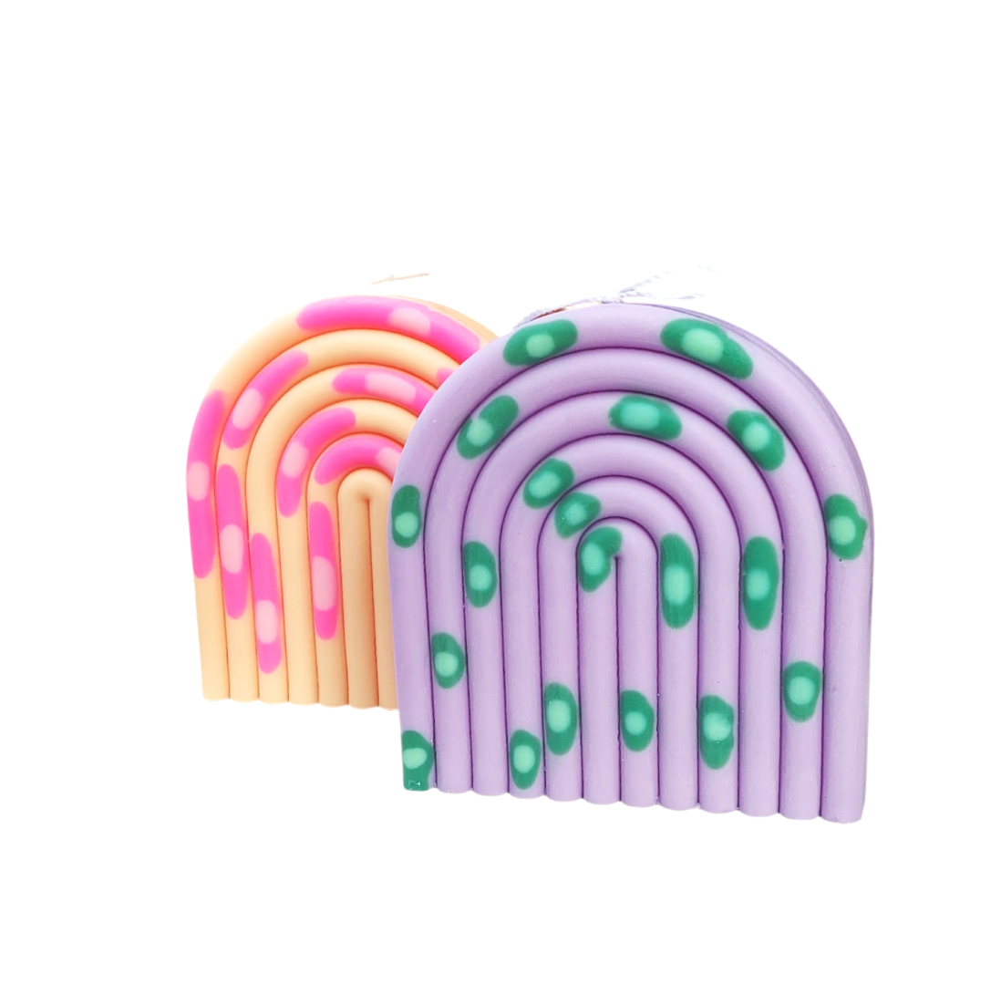 PURPLE RAINBOW Candle 13cm