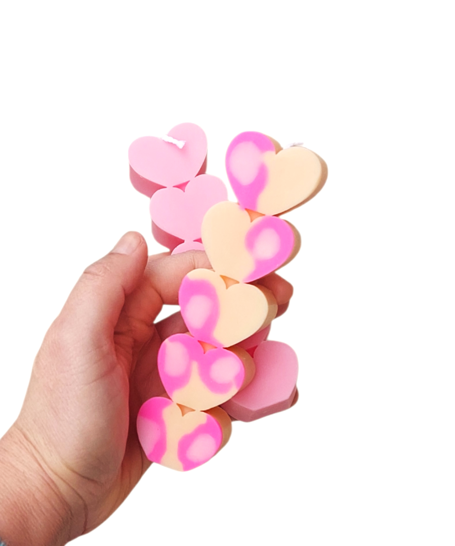 Hearts Candle 15cm