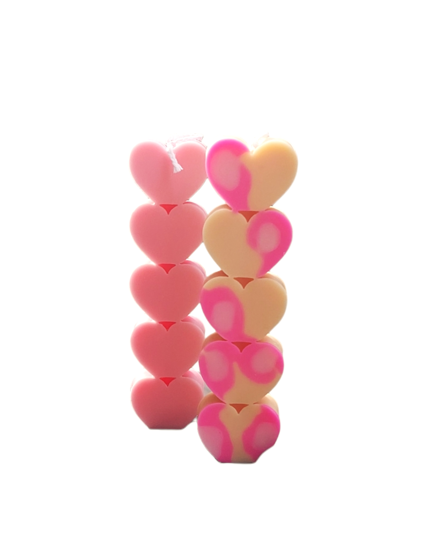 Hearts Candle 15cm