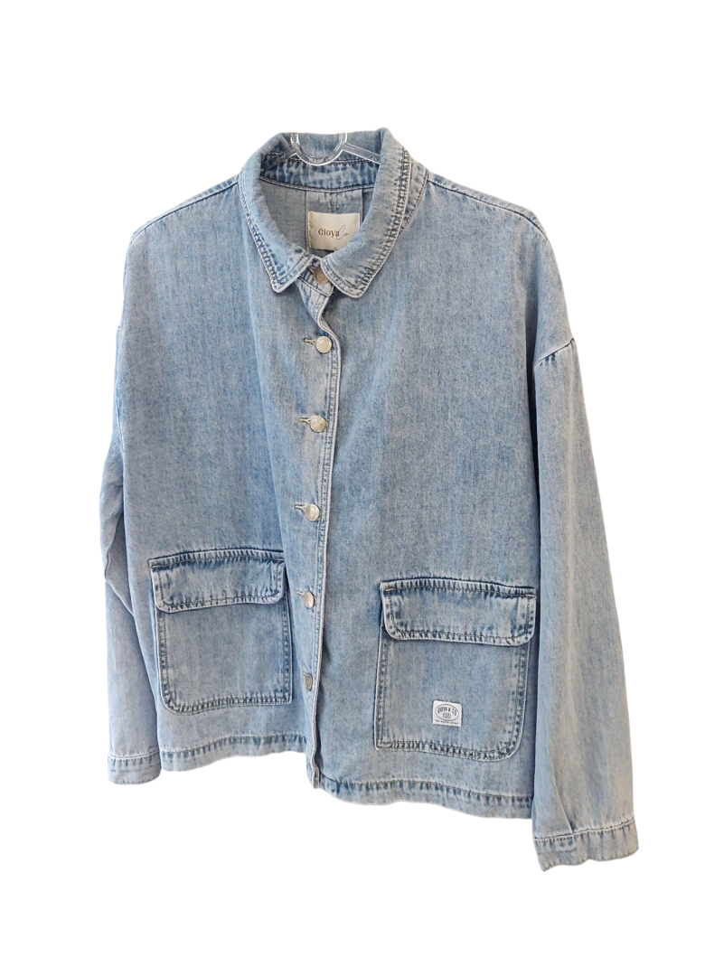 Light Jean Shirt Jacket