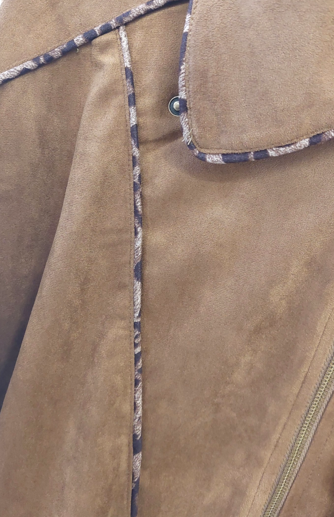 BROWN SUEDE 80s BOMBER JACKET