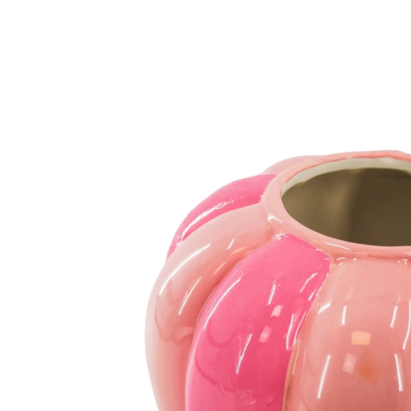 Flower Vase Neon Pink/ Light Pink 20x20x21,5 cm