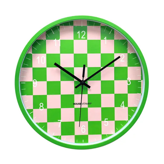 Wall Clock  'chessboard' 34x34x4 cm